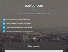 Tablet Screenshot of nablog.com